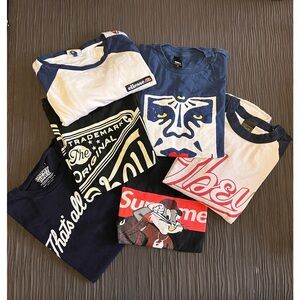 Obey and other brand shirts
